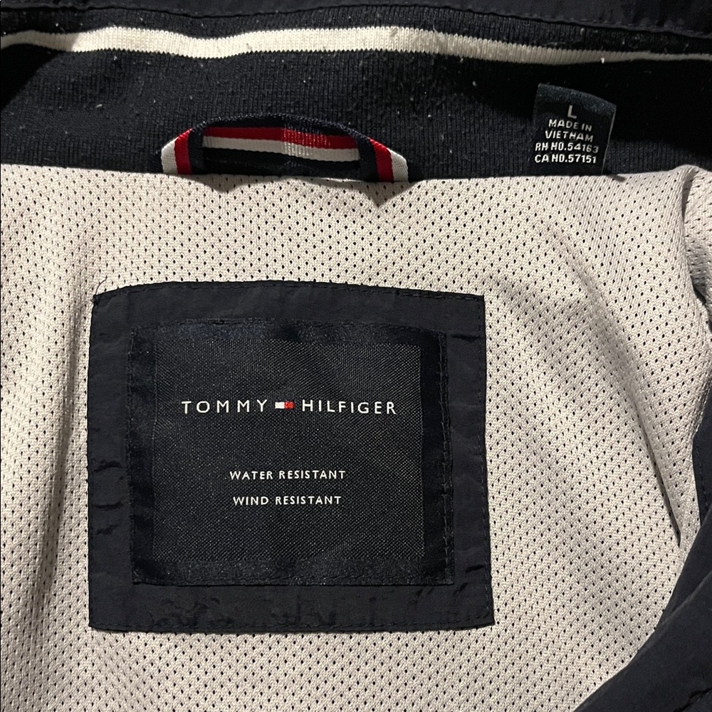 Mens Tommy Hilfiger Navy and White Windbreaker